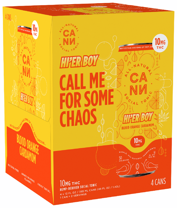 Cann HI'ER BOY THC 10mg Blood Orange Cardamom