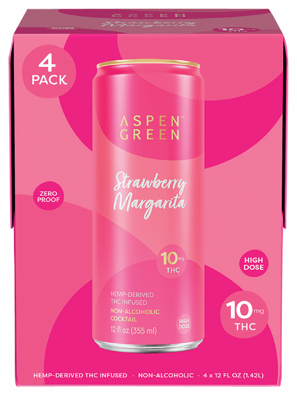 Aspen Green THC 10mg Strawberry Margarita