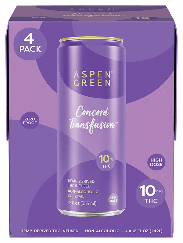 Aspen Green THC 10mg Concord Transfusion