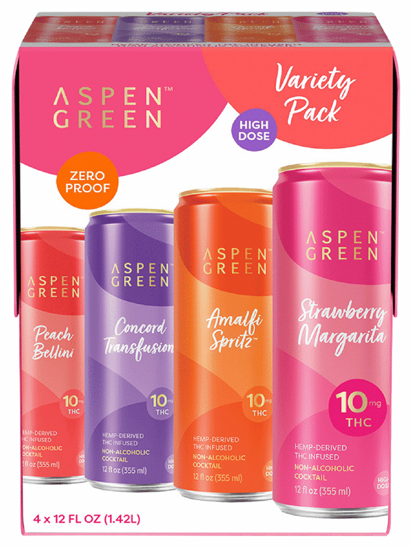 Aspen Green THC 10mg Variety Pack