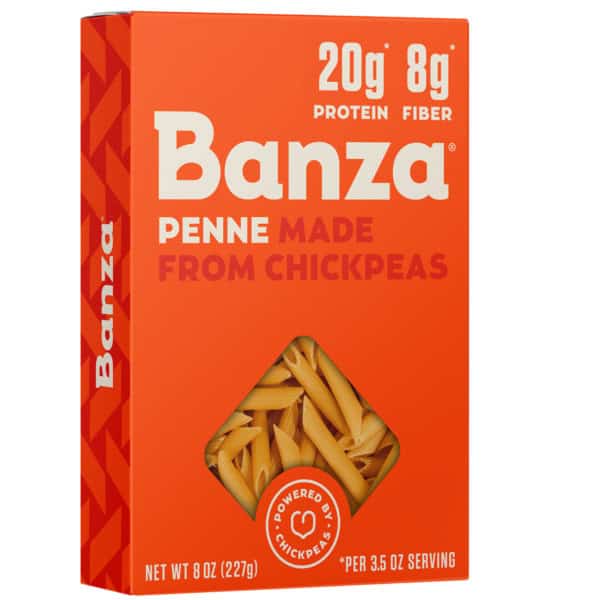 Banza Penne Pasta - Gluten Free, High Protein, Lower Carb