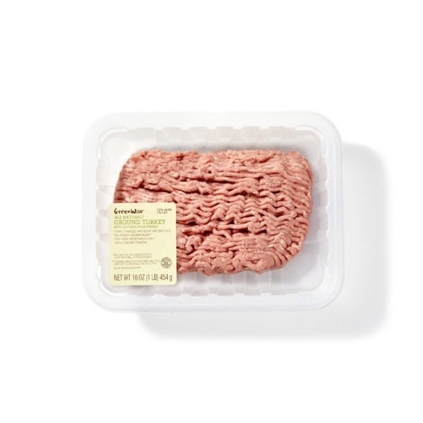 GreenWise Turkey, Ground, All Natural, 93/7
