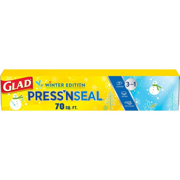 Glad Press'N Seal Plastic Food Wrap, Winter Edition