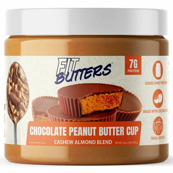 FIt Butters Chocolate Peanut Butter Cup, Cashew Almond Butter