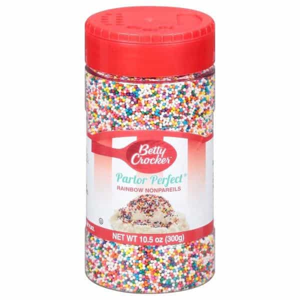 Betty Crocker Ice Cream Sprinkles, Rainbow Nonpareils