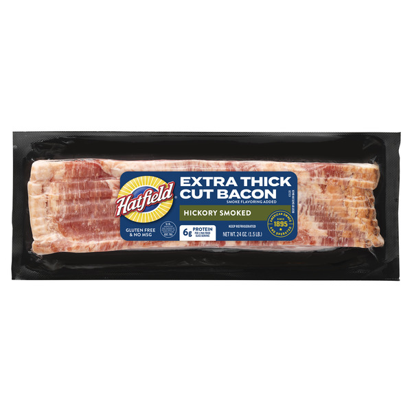 Hatfield Hickory Smoked Bacon, Extra Thick Cut