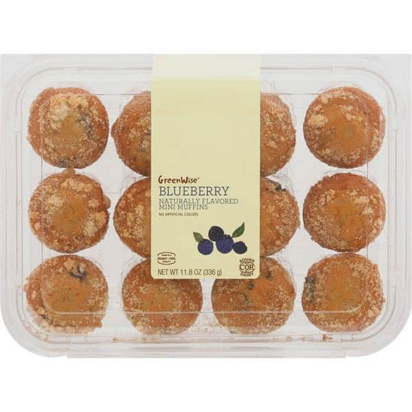 GreenWise Muffins, Blueberry, Mini