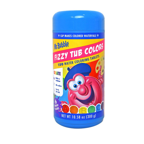 Mr. Bubble Fizzy Tub Colors