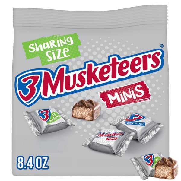 3 Musketeers Minis Size Milk Chocolate Candy Bars