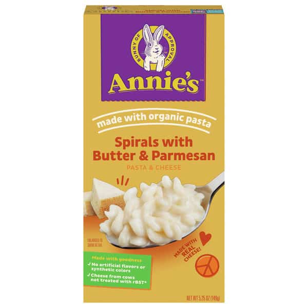 Annie's Pasta & Cheese, Spirals with Butter & Parmesan