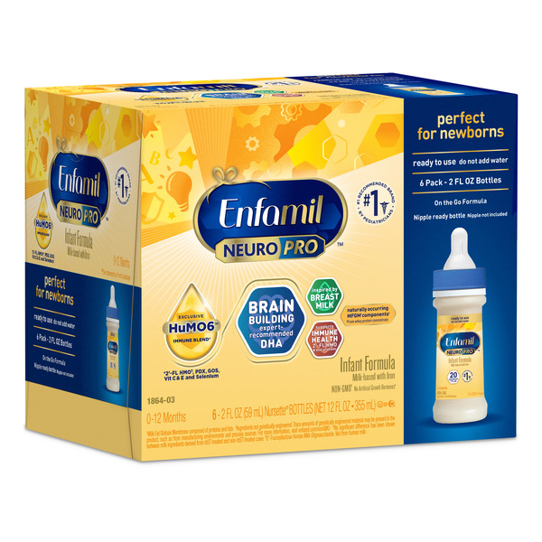 Enfamil® NeuroPro Formula, Prebiotic Immune Blend with HMO, Liquid Bottles