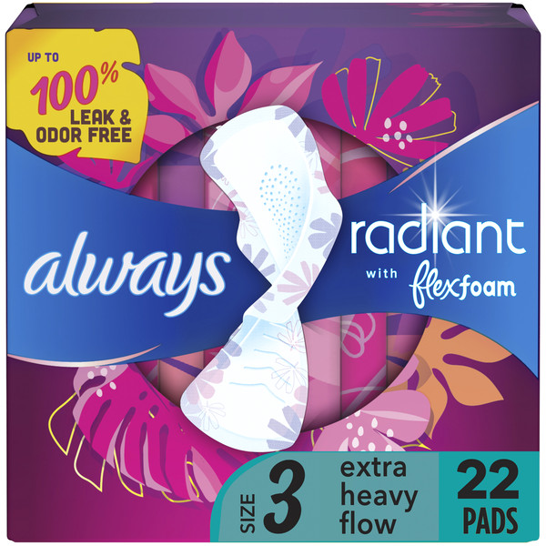 Always Infinity Radiant Extra Heavy Flow Pads