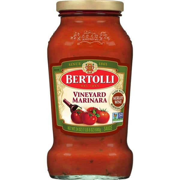 Bertolli Vineyard Marinara with Merlot Wine Sauce