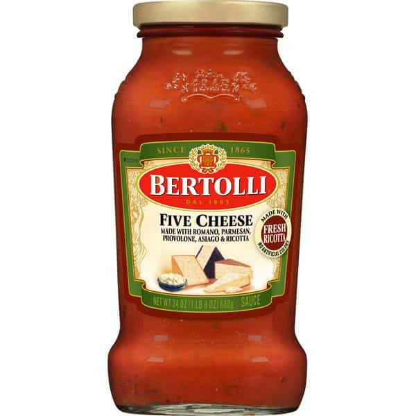 Bertolli Five Cheese with Romano & Parmesan Cheeses Sauce