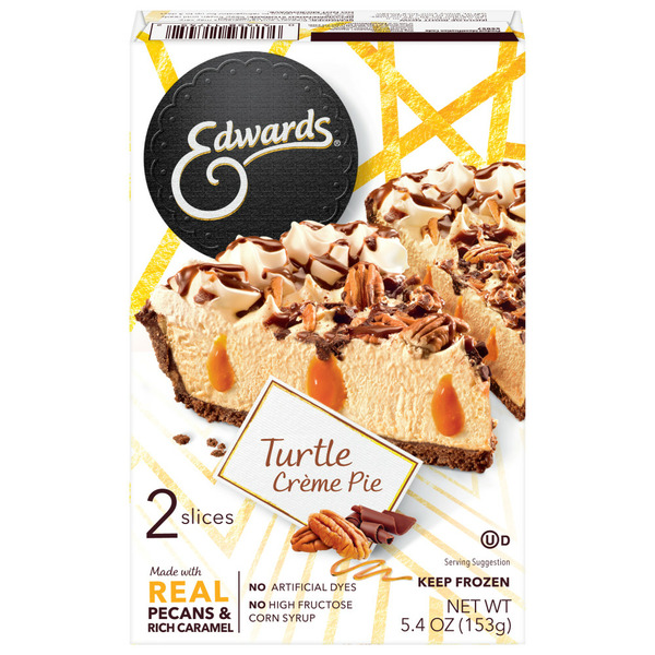 Edwards Singles Desserts Turtle Pie Slices