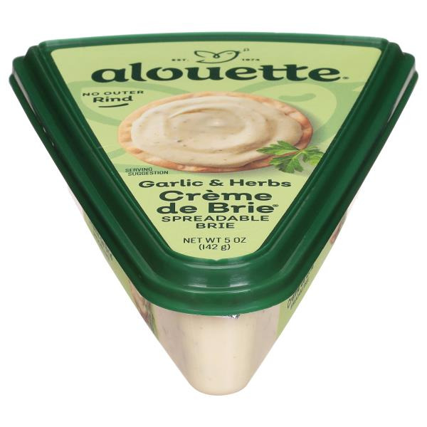 Alouette Brie Spread, Delectable, Garlic & Herbs