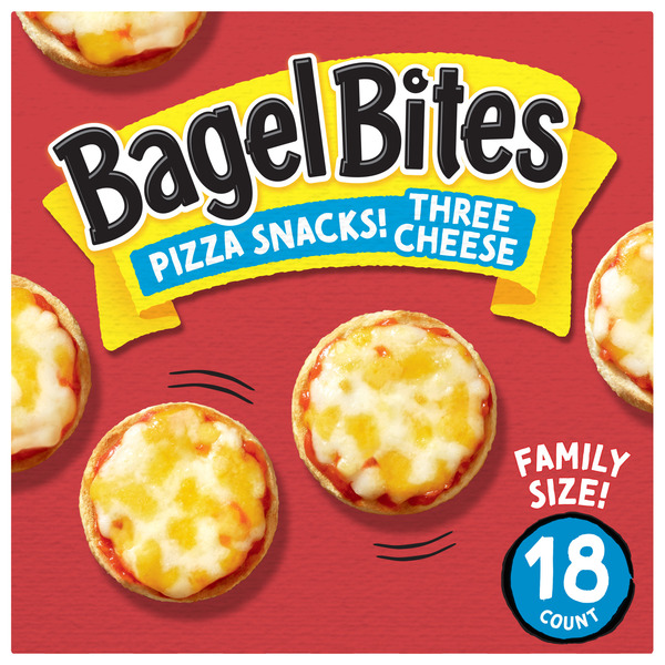 Bagel Bites Three Cheese Mini Pizza Bagel Frozen Food Snacks