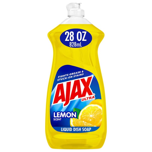 Ajax Super Degreaser Liquid Dish Soap, Lemon