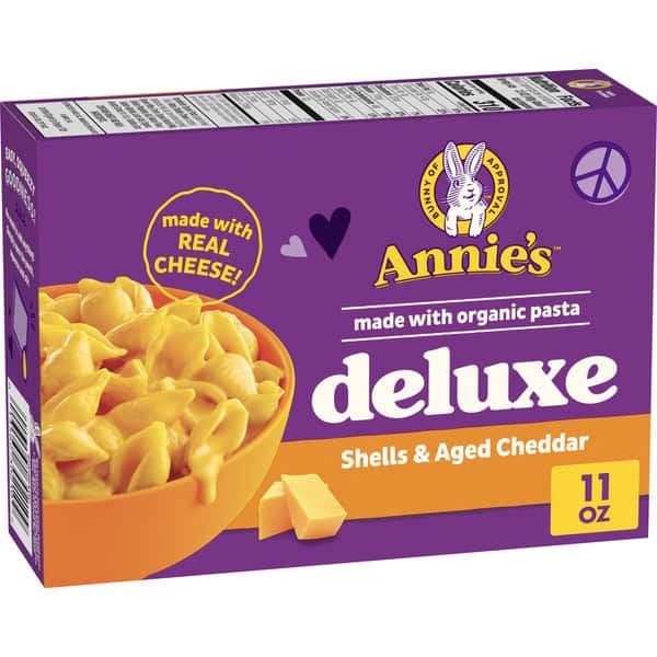 Annie's Deluxe Shells and Aged Cheddar Pasta and Cheese Sauce