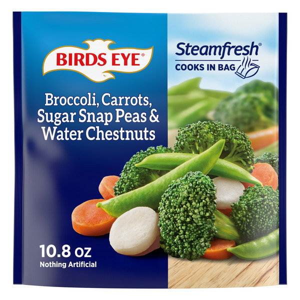 Birds Eye Broccoli, Carrots, Sugar Snap Peas & Water Chestnuts