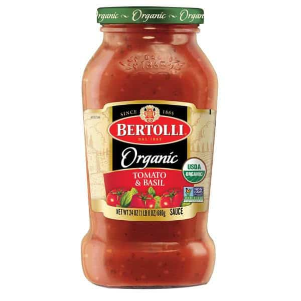 Bertolli Organic Tomato & Basil Sauce