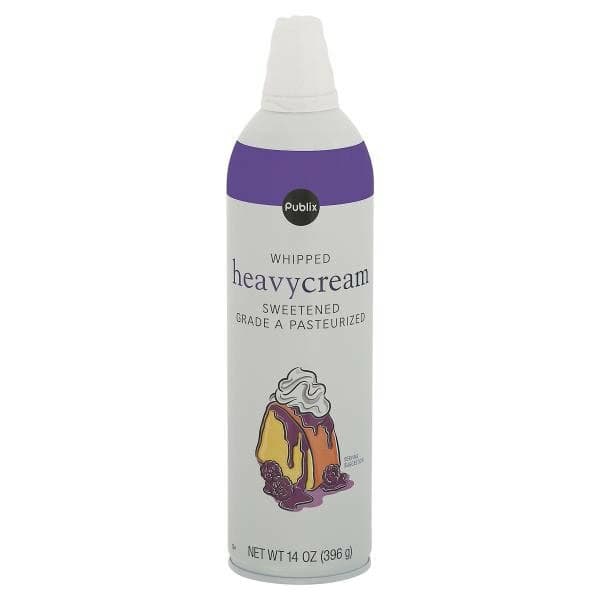 Publix Heavy Cream, Sweetened, Whipped