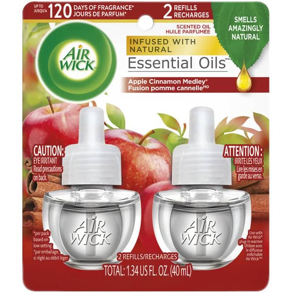 Air Wick® Plug in Scented Oil Refill, 2 ct, Apple Cinnamon Medley