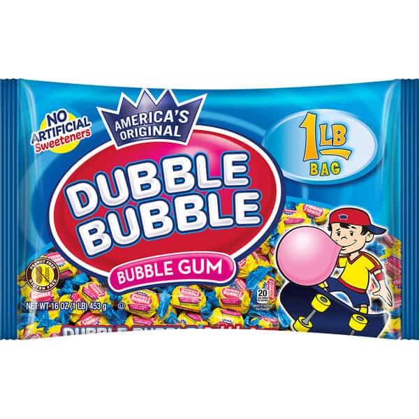 Dubble Bubble Original Flavored Twist Wrapped Bubble Gum Bag