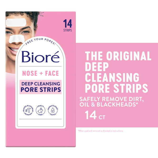 Bioré Nose + Face Deep Cleansing Pore Strips