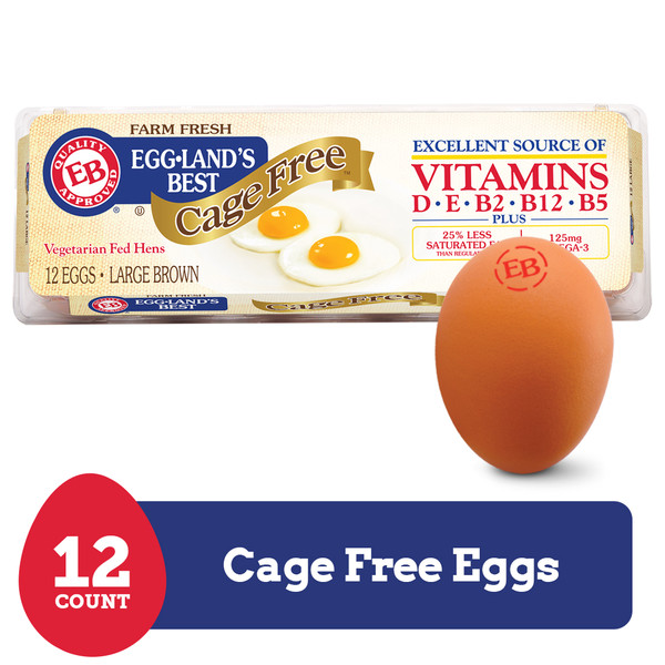 Eggland's Best Cage Free Large Brown Eggs, 12 count