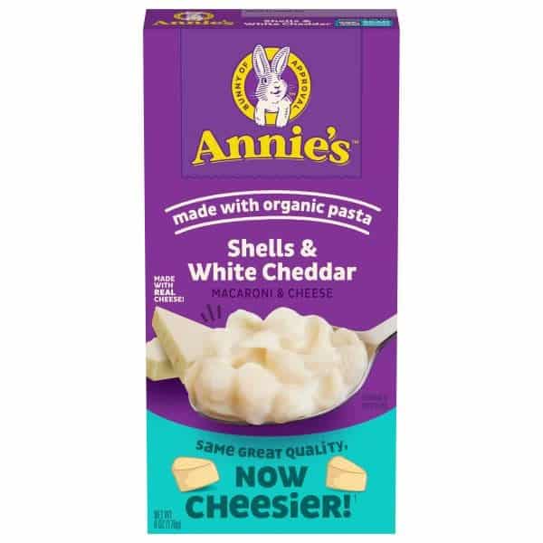 Annie's Shells and White Cheddar Macaroni and Cheese Kids After School Snack