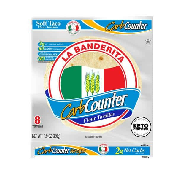 La Banderita Carb Counter 8 Flour Tortillas, Keto Certified