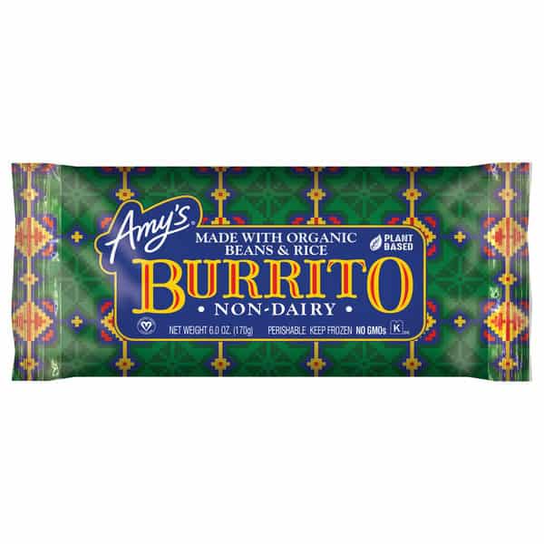 Amy's Kitchen Burrito, Non-Dairy