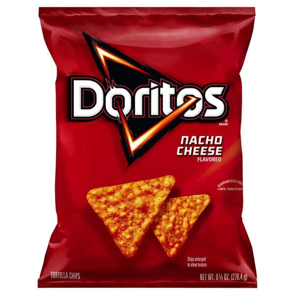 Doritos Tortilla Chips, Nacho Cheese Flavored