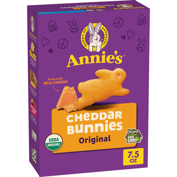 Annie's Organic Original Cheddar Bunnies Baked Snack Crackers