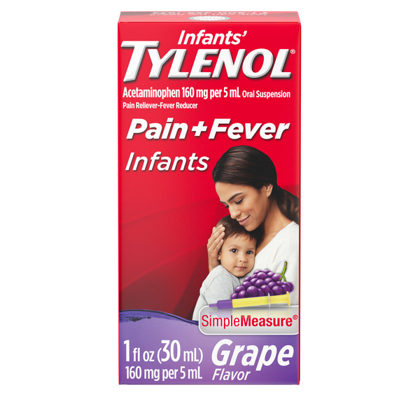 Infant's Tylenol Infants' Tylenol Acetaminophen Liquid Medicine, Grape, 1 fl. oz