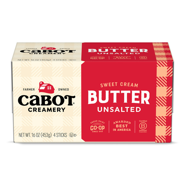 Cabot Unsalted Butter Quarter Sticks