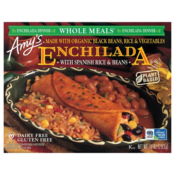 Amy's Kitchen Enchilada with Spanish Rice & Beans Meal