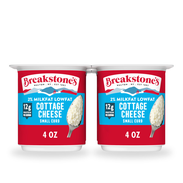 Breakstone's Small Curd 2% Milkfat Min. Cottage Cheese 16 oz. ( - oz Cups)