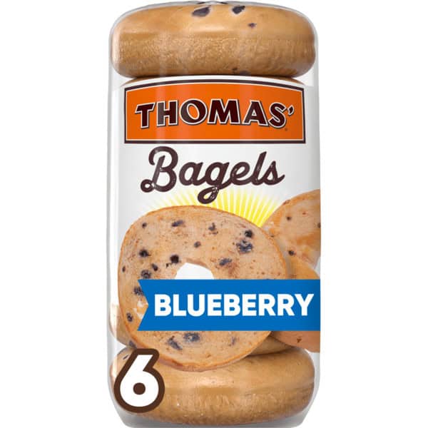 Thomas’ 6 count, Blueberry Bagels
