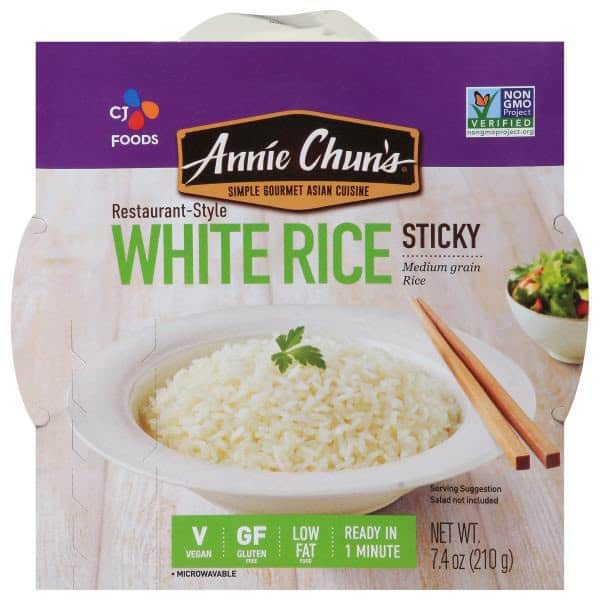 Annie Chun's Rice Express Fresh Steamed Sticky White Rice