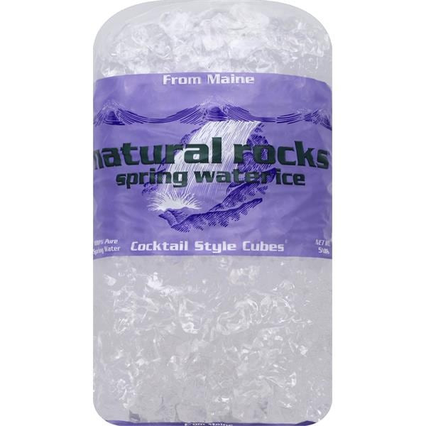 Natural Rocks Spring Water Ice Ice, Spring Water, Cocktail Style Cubes