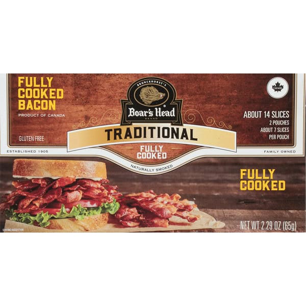Boar's Head Fully Cooked Naturally Smoked Bacon