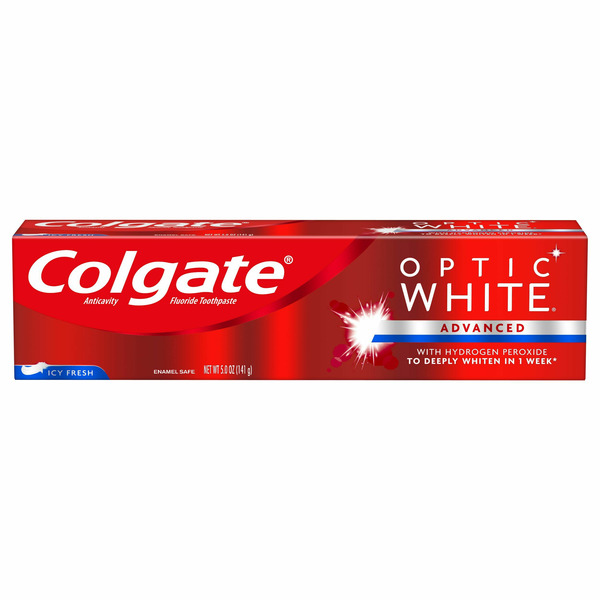 Colgate Optic White Advanced Teeth Whitening Toothpaste, Icy Fresh