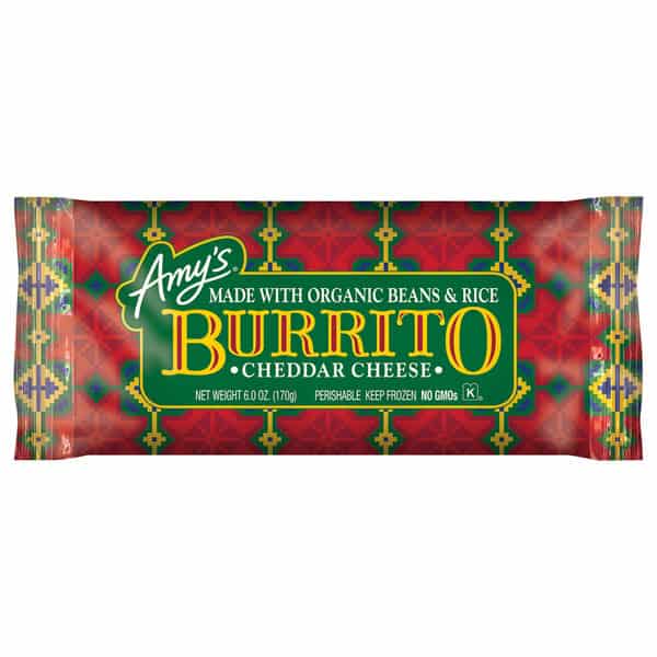 Amy's Kitchen Burrito, Cheddar Cheese