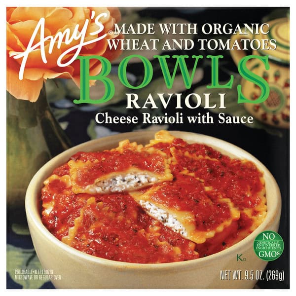 Amy's Kitchen Bowls Cheese Ravioli with Sauce