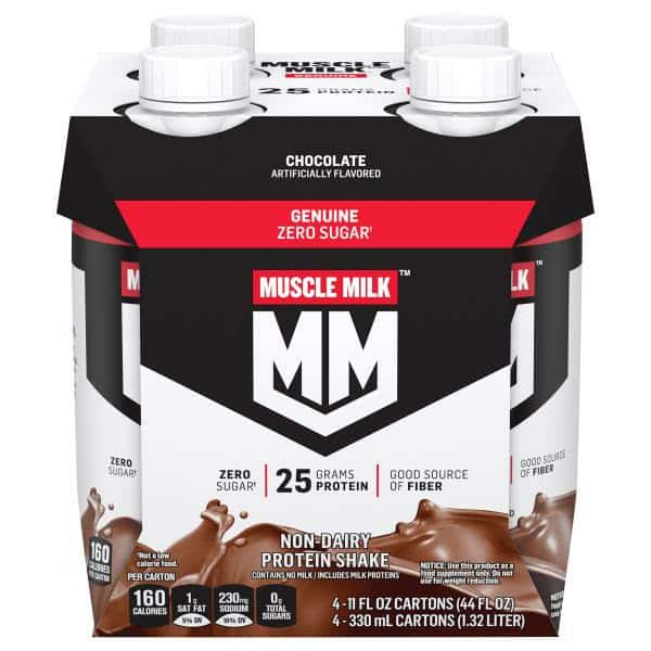 MUSCLE MILK Genuine Protein Shake, Chocolate - Pack