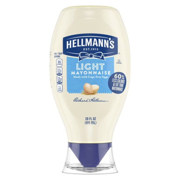 Hellmann's Light Mayonnaise Light Mayo Squeeze Bottle