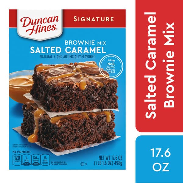 Duncan Hines Salted Caramel Brownie Mix, Baking Mix