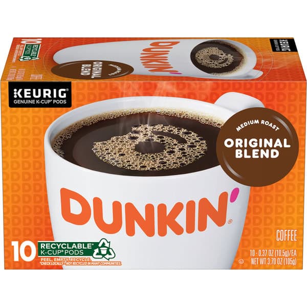 Dunkin' Dunkin’ Original Blend Medium Roast Coffee, Keurig K-Cup Pods